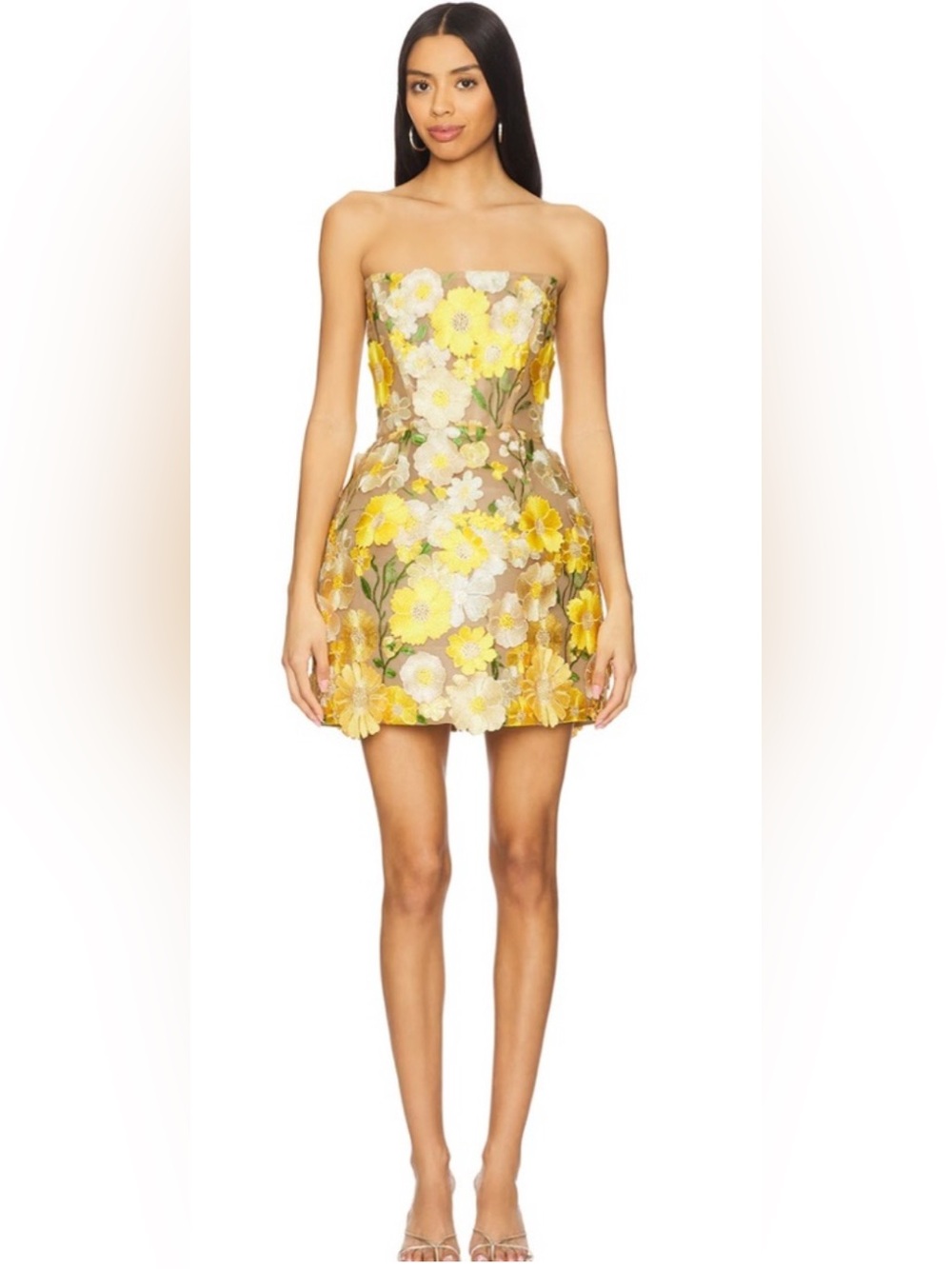 Bronx and banco jasmine maraya yellow mini dress